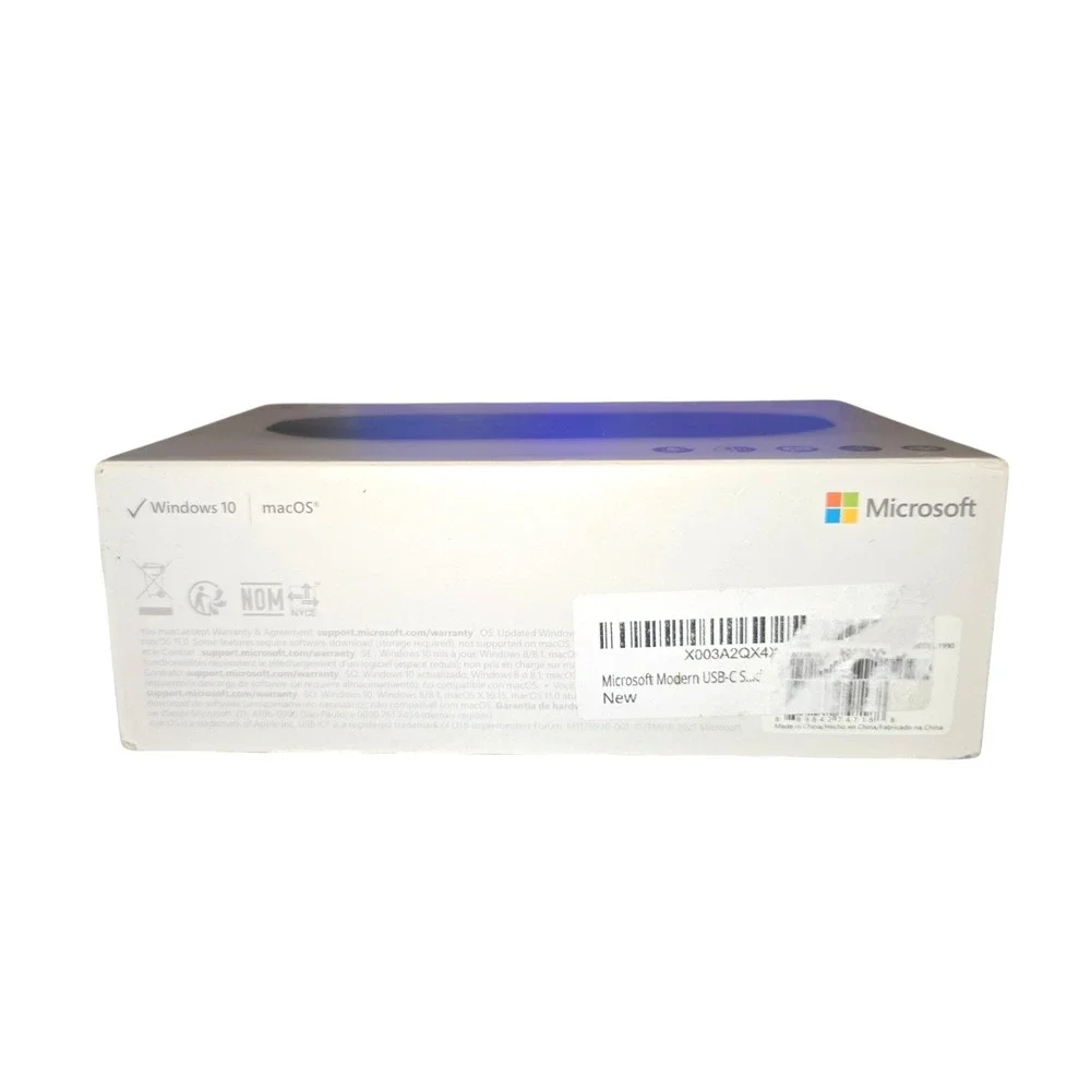 Microsoft Modern USB-C Speaker Black Model 1990 MS Teams Certified Wired Case